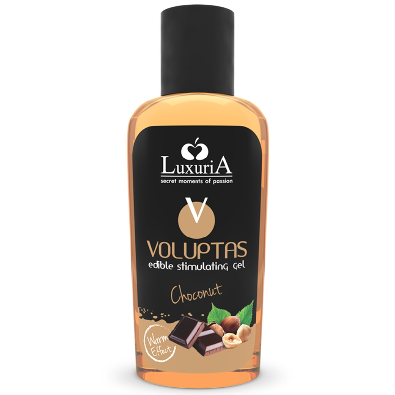 INTIMATELINE LUXURIA - VOLUPTAS GEL DA MASSAGGIO ALIMENTARE CON EFFETTO CALORE - CIOCCOLATO 100 ML