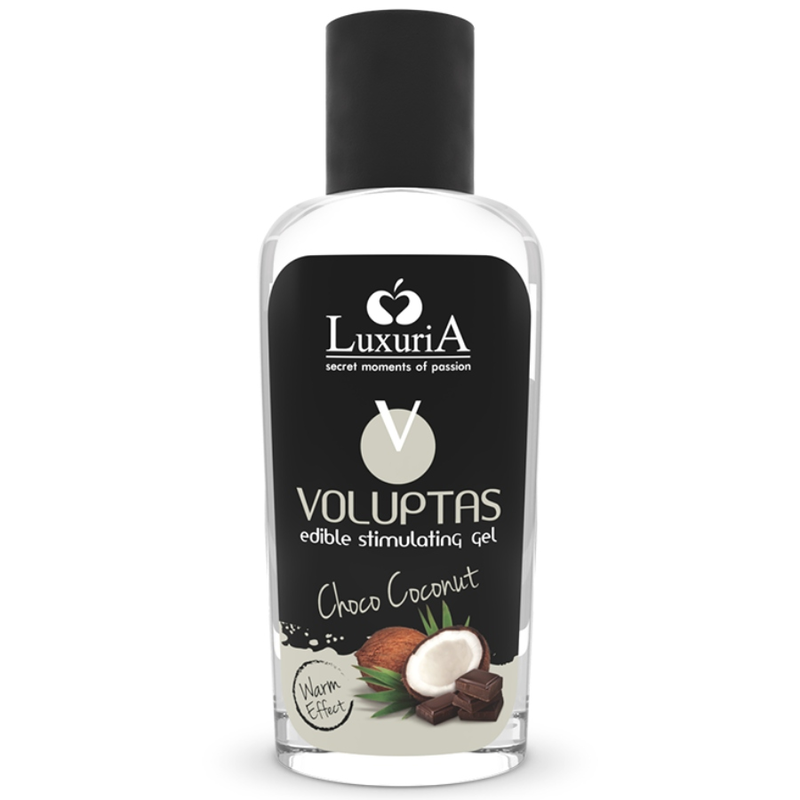 INTIMATELINE LUXURIA - VOLUPTAS GEL MASSAGGIO COMMESTIBILI CON EFFETTO CALORE - COCCO E PANNA 100 ML