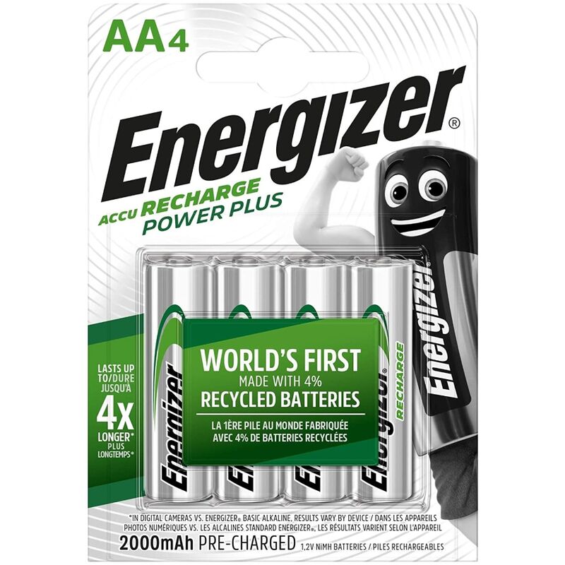 ENERGIZER - BLISTER DI 4 BATTERIE RICARICABILI AA4
