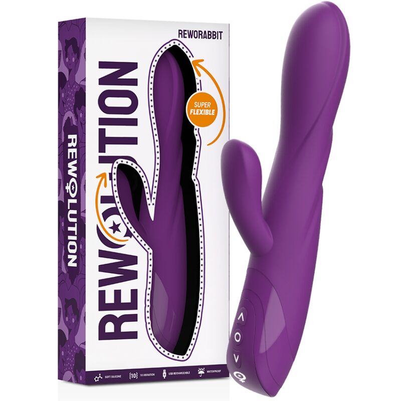 REWOLUTION - VIBRATORE FLESSIBILE REWORABBIT CON CONIGLIO