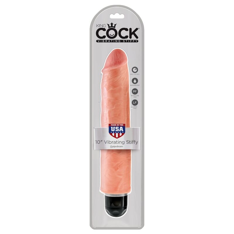 KING COCK - VIBRATORE REALISTICO RIGIDO 25,4 CM NATURALE