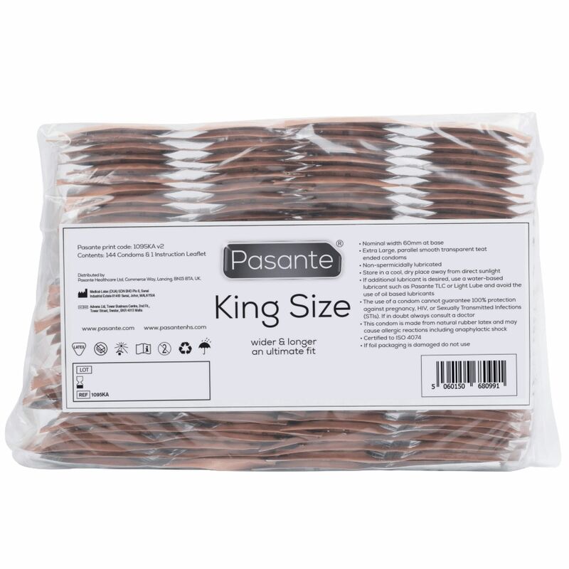 INTERN - KING MS LONG AND WIDE CONDOMS BUSTA 144 UNITÀ