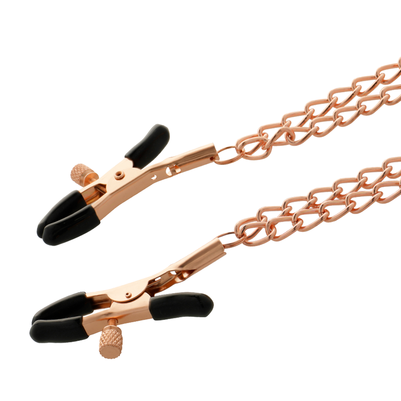 COQUETTE CHIC DESIRE - MORSETTI PER CAPEZZOLI IN METALLO FANTASY CON CATENA