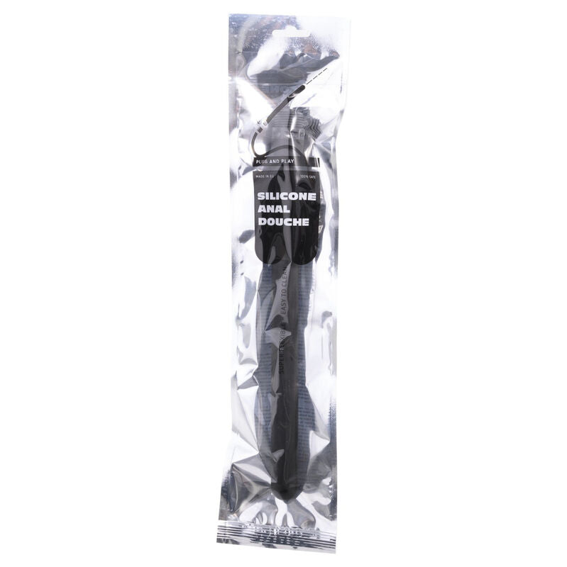TUTTO NERO - DOCCIA ANALE GONFIABILE IN SILICONE DA 27 CM