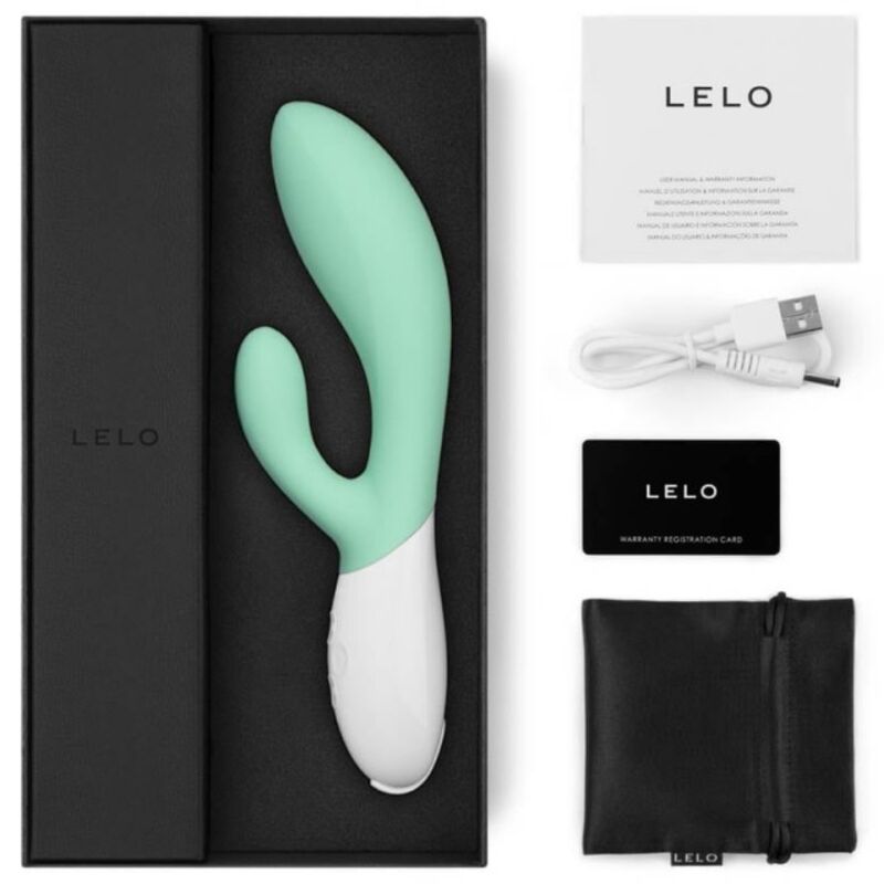 LELO - INA 3 GREEN LUXURY RABBIT VIBRATOR VERDE ACQUA