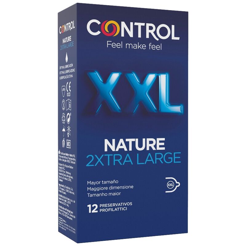 CONTROL - NATURE 2XTRA LARGE XXL PRESERVATIVI - 12 UNITÀ