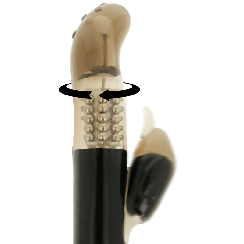 OHMAMA - VIBRATORE ROTANTE CON STIMOLATORE CLITORIDEO A DELFINO