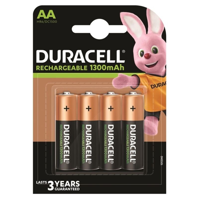 DURACELL - BATTERIA RICARICABILE AA HR6 1300mAh BLISTER*4