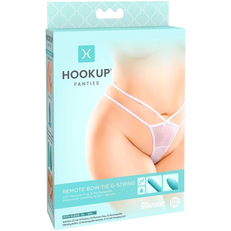 HOOK UP PANTIES - PERIZOMA CON FIOCCO REMOTO TAGLIA XL/XXL