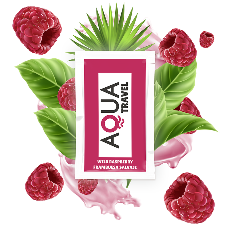 AQUA TRAVEL - LUBRIFICANTE A BASE D'ACQUA GUSTO LAMPONE SELVATICO 6 ML
