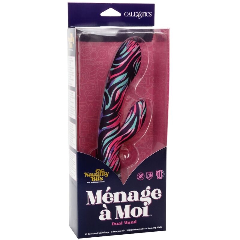 CALEXOTICS - VIBRATORE A DOPPIA BACCHETTA MENAGE A MOI