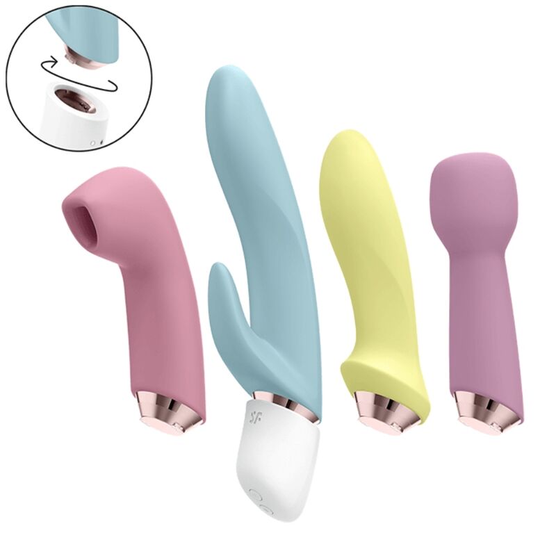 SATISFYER - MERAVIGLIOSO SET DI QUATTRO VIBRATORI E SUCCHIATORI