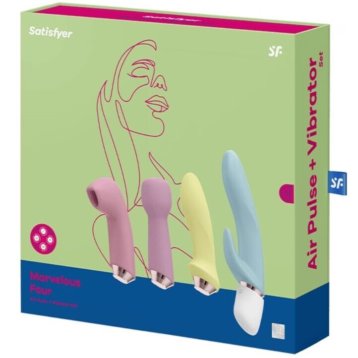 SATISFYER - MERAVIGLIOSO SET DI QUATTRO VIBRATORI E SUCCHIATORI