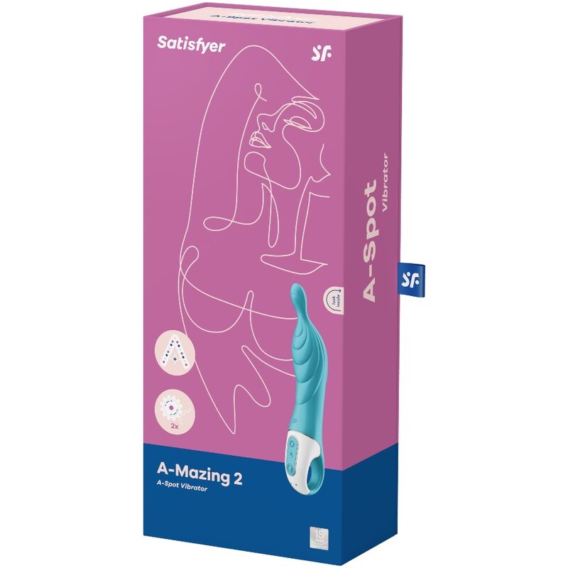 SATISFYER - INCREDIBILE VIBRATORE A 2 PUNTI TURCHESE