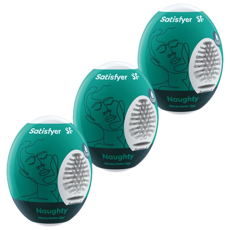 SATISFYER - 3 UOVA MASTURBATORIE NAUGHTY