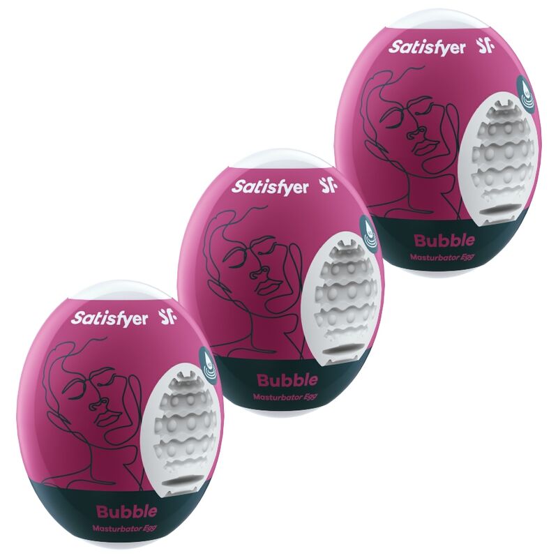 SATISFYER - 3 UOVA MASTURBATORI A BOLLE