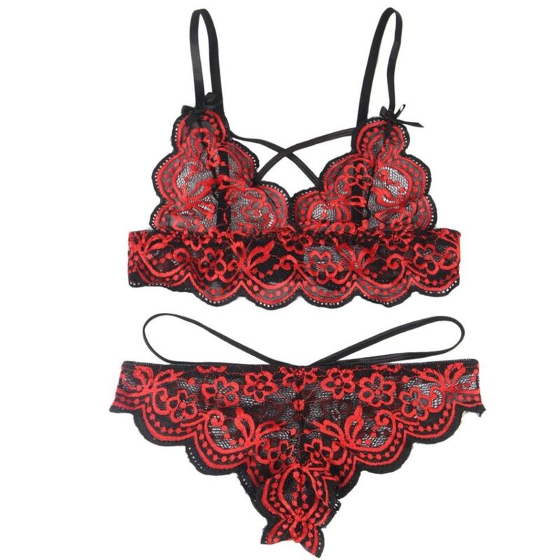 SUBBLIME - SET DUE PEZZI L/XL TOP IN PIZZO E SLIP