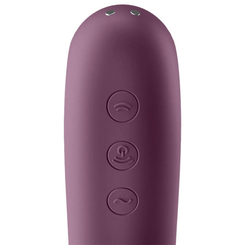 SATISFYER - STIMOLATORE CLITORIDEO DUAL KISS VIOLA