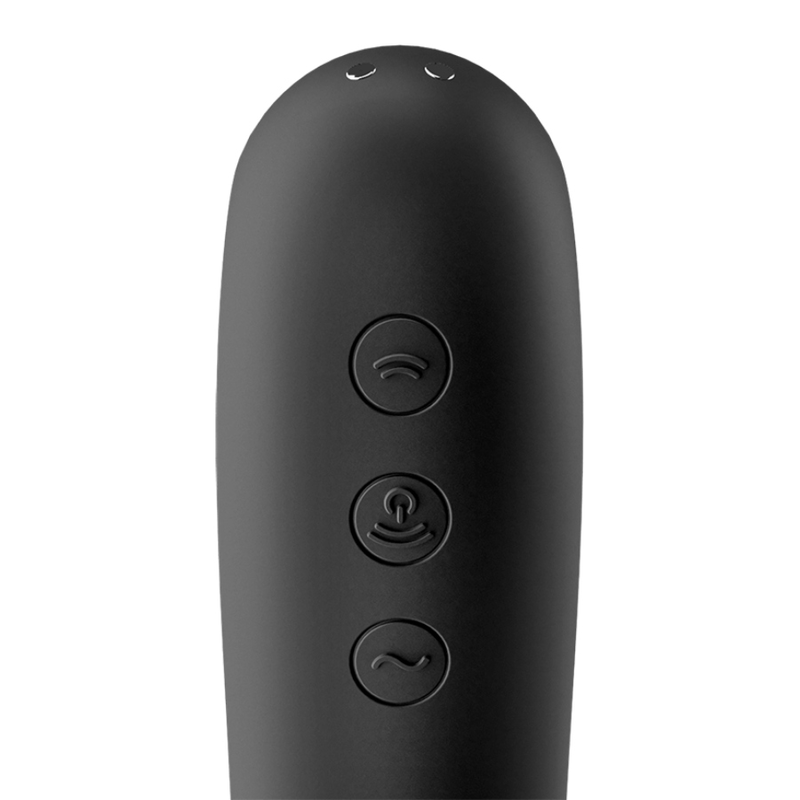 SATISFYER - STIMOLATORE CLITORIDEO DUAL KISS NERO