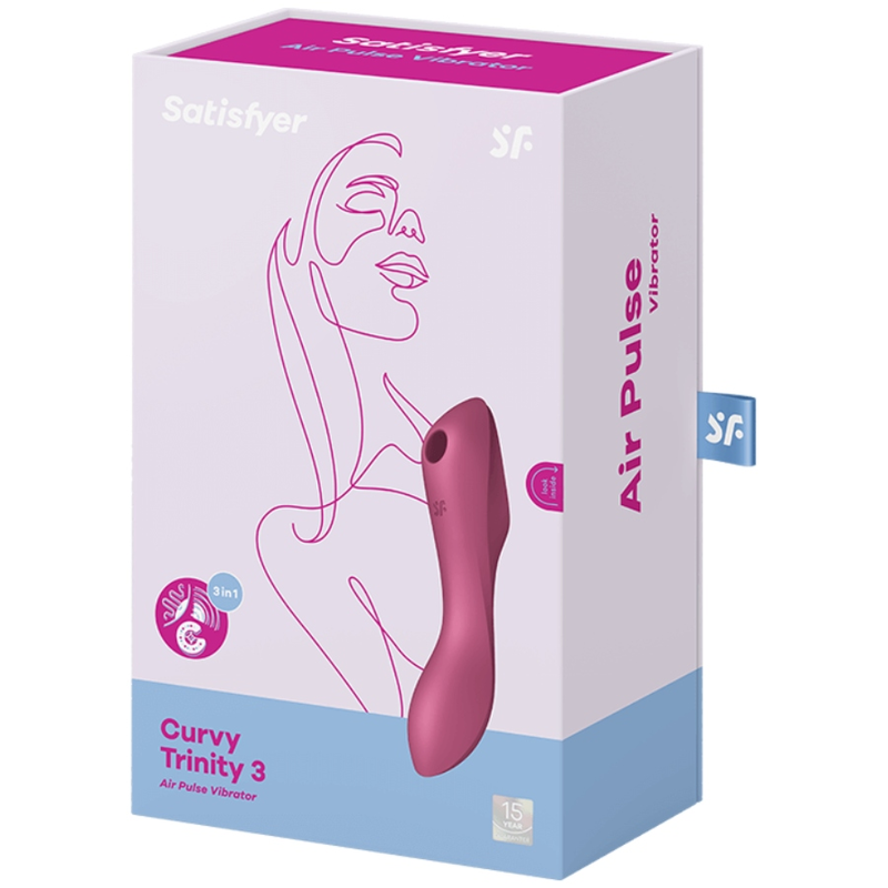 SATISFYER - CURVY TRINITY 3 STIMOLATORE E VIBRATORE ROSSO