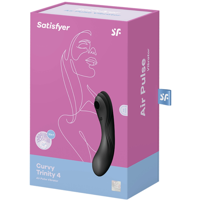 SATISFYER - CURVY TRINITY 4 STIMOLATORE E VIBRATORE NERO