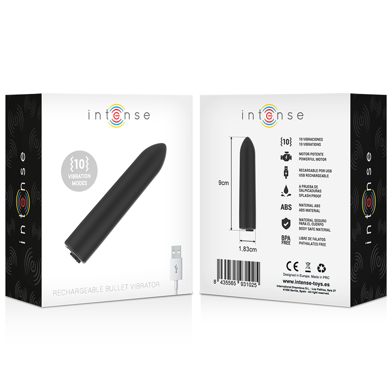 INTENSO - PROIETTILE VIBRANTE 10 MODALITÀ DI VIBRAZIONE
