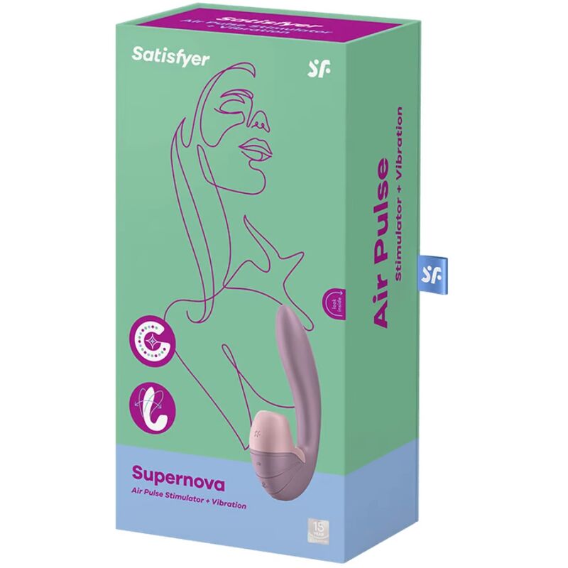 SATISFYER - SUPERNOVA STIMOLATORE E VIBRATORE ROSA