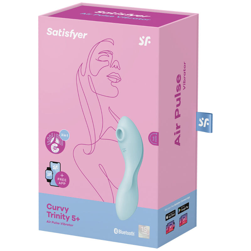 SATISFYER - CURVY TRINITY 5 STIMOLATORE E VIBRATORE APP BLU
