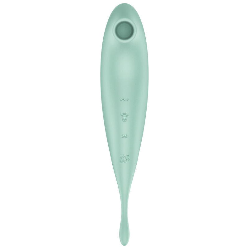 SATISFYER - TWIRLING PRO+ STIMOLATORE E VIBRATORE APP VERDE