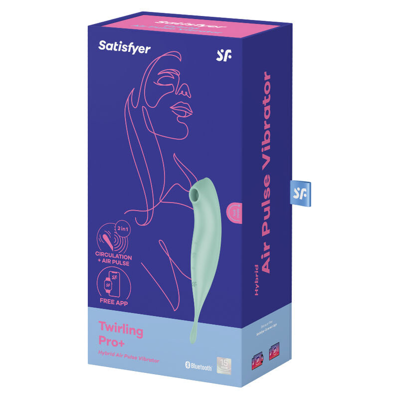 SATISFYER - TWIRLING PRO+ STIMOLATORE E VIBRATORE APP VERDE