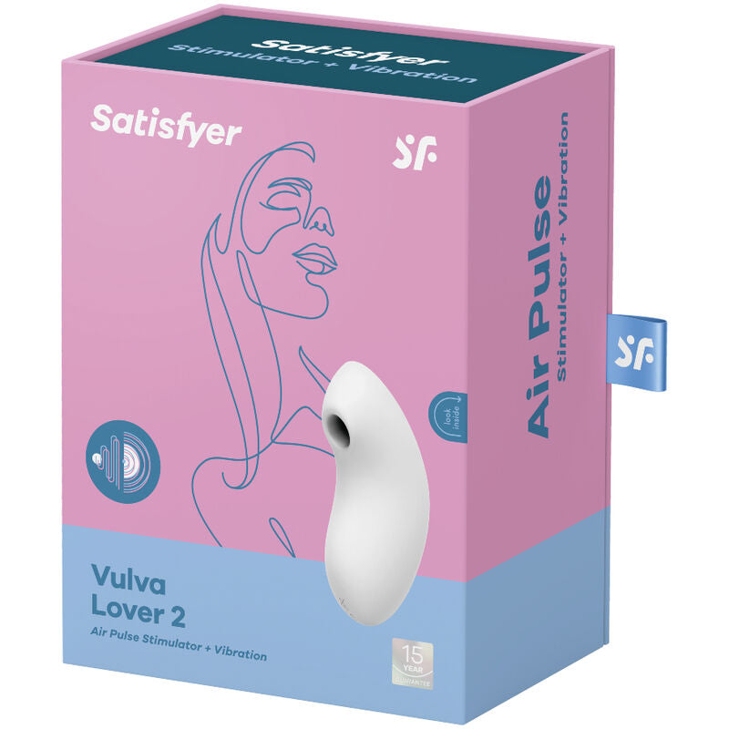 SATISFYER - VULVA LOVER 2 STIMOLATORE E VIBRATORE BIANCO