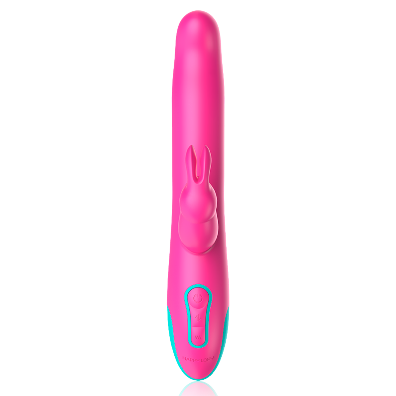 HAPPY LOKY - VIBRATORE E ROTATORE CONIGLIO PLUTO COMPATIBILE CON LA TECNOLOGIA WIRELESS WATCHME