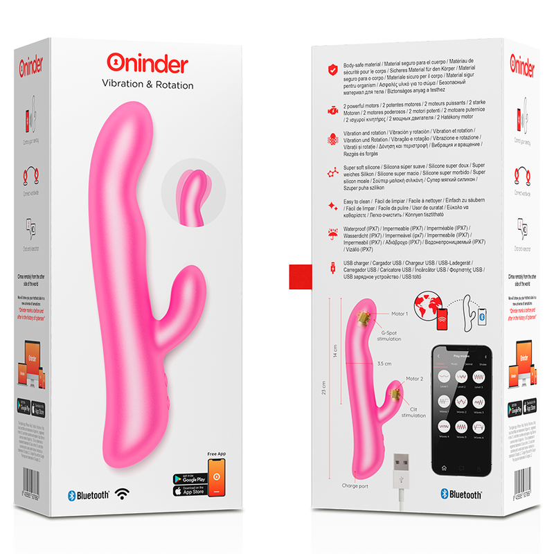 ONINDER - OSLO VIBRAZIONE E ROTAZIONE NERO - APP GRATUITA