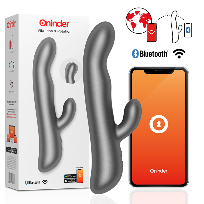 ONINDER - OSLO VIBRAZIONE E ROTAZIONE NERO - APP GRATUITA
