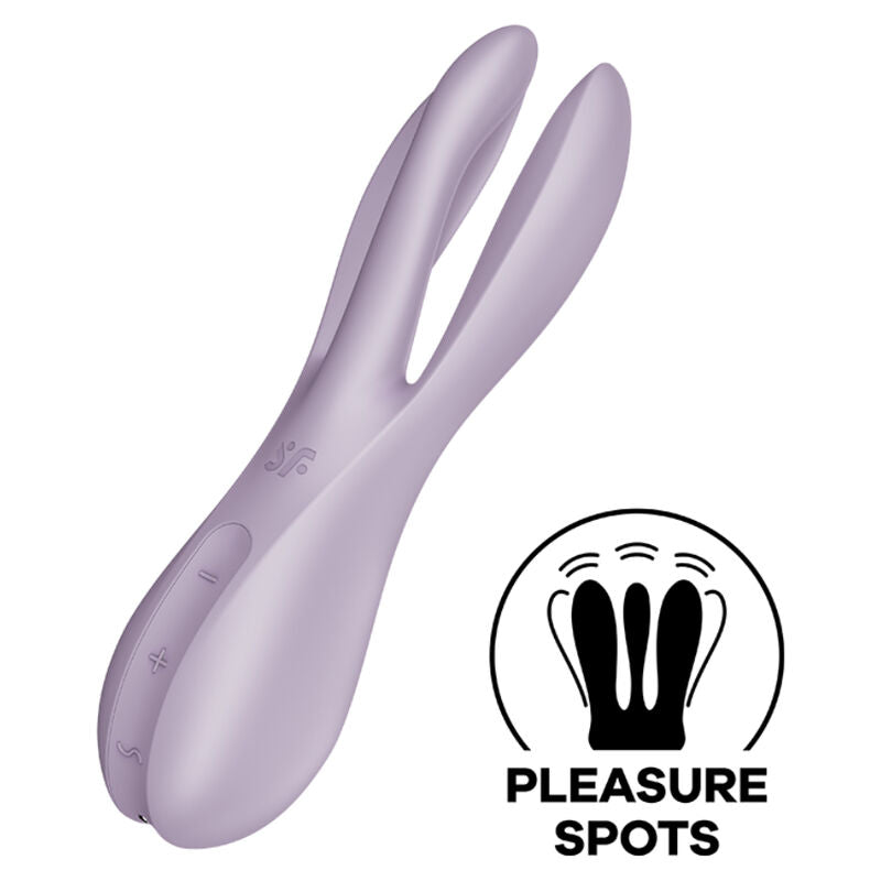 SATISFYER - VIBRATORE VIOLA A TRE 2