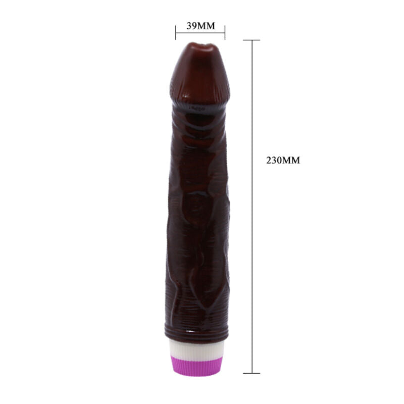 DANCE - VIBRATORE WAVES OF PLEASURE 23 CM MARRONE