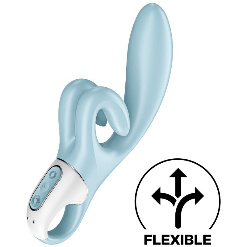SATISFYER - VIBRATORE CONIGLIO BLU TOCCAMI