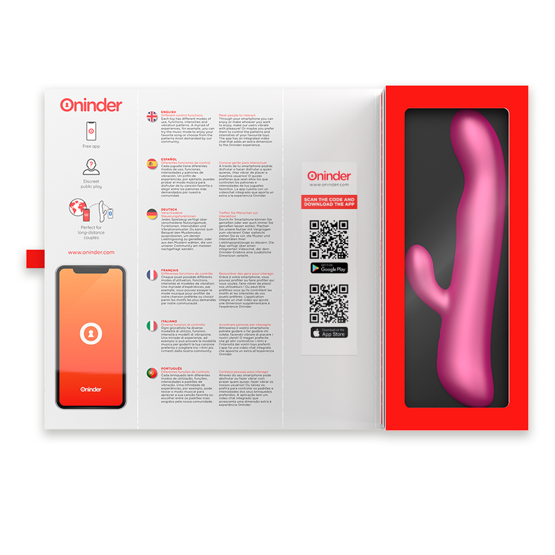 ONINDER - OSLO VIBRAZIONE E ROTAZIONE NERO - APP GRATUITA