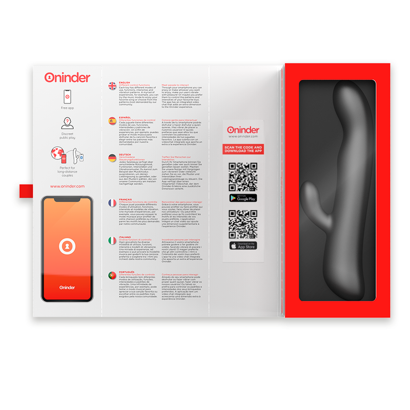 ONINDER - OSLO VIBRAZIONE E ROTAZIONE NERO - APP GRATUITA