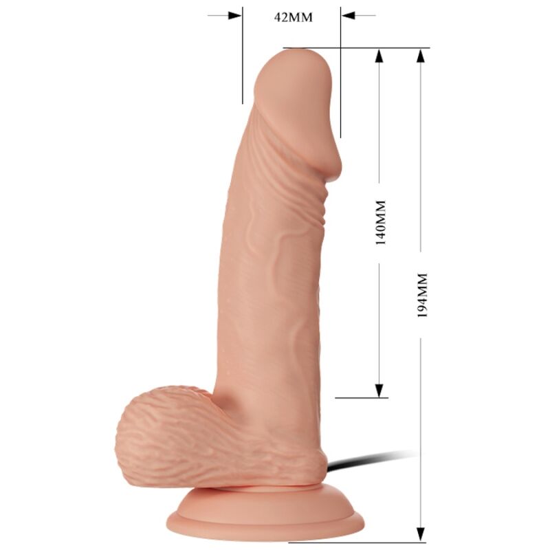 DANZA - BELLISSIMO INCONTRO ZEBULON VIBRAZIONE 19,4 CM NATURALE