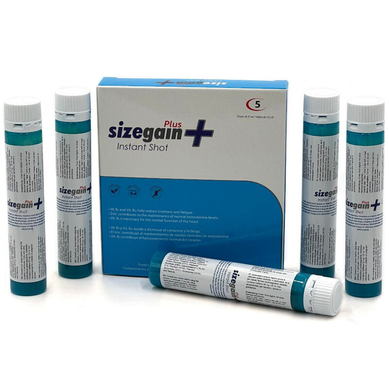 500 COSMETICI - SIZEGAIN PLUS INSTANT SHOT MASCHILE INTELLIGENT 5 UNITÀ