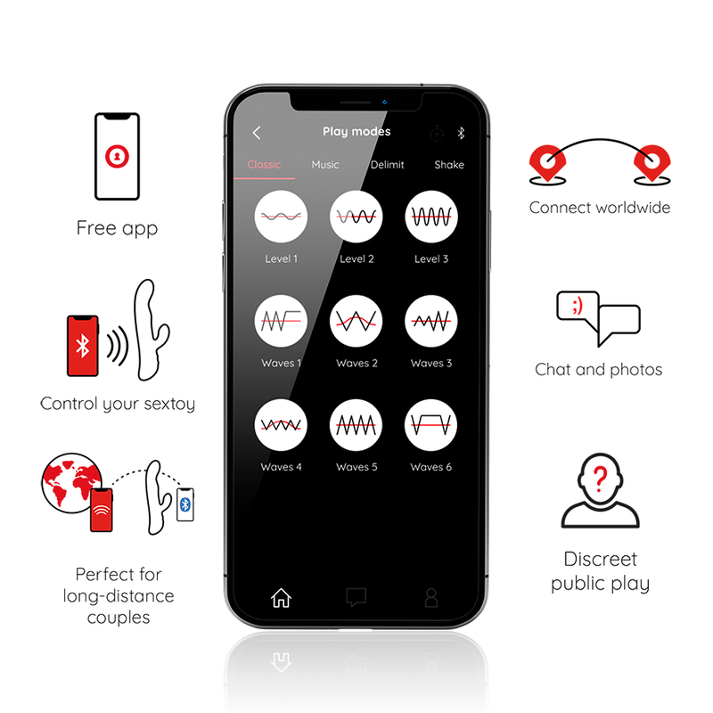 ONINDER - OSLO VIBRAZIONE E ROTAZIONE NERO - APP GRATUITA