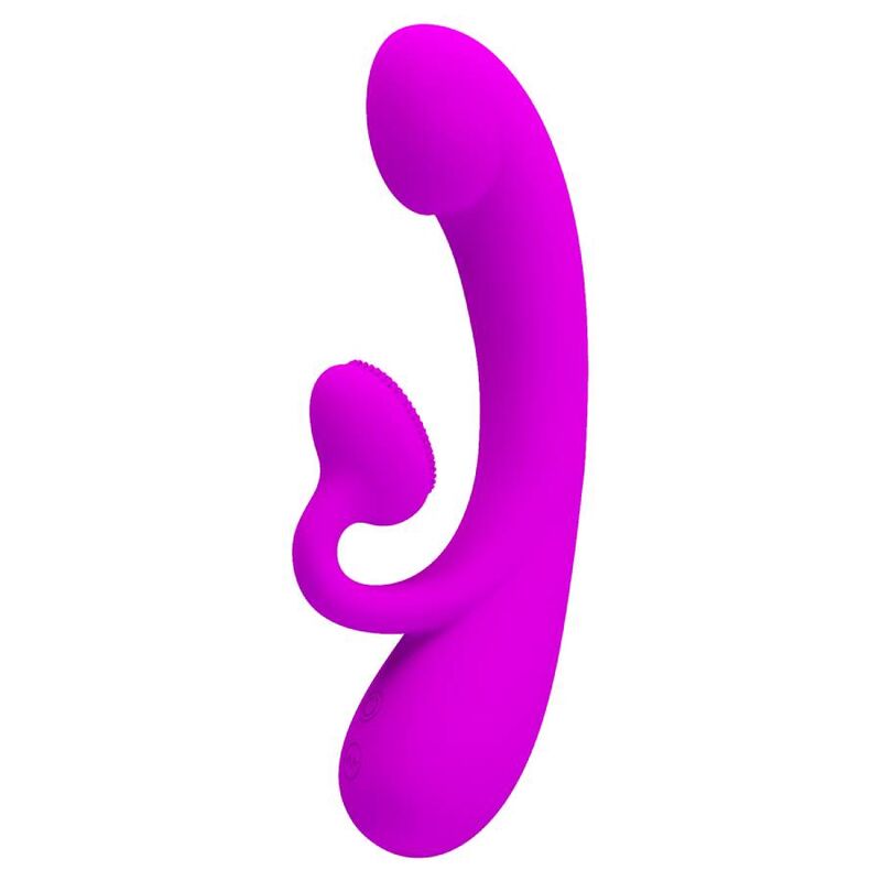 PRETTY LOVE - SINCERO VIBRATORE E SUCCHIATORE PER CLITORIDE IN SILICONE VIOLA