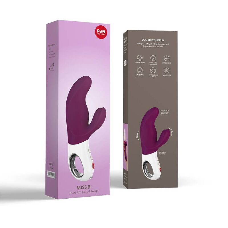 FUN FACTORY - MISS BI DUAL VIBRATOR UVA BIANCO