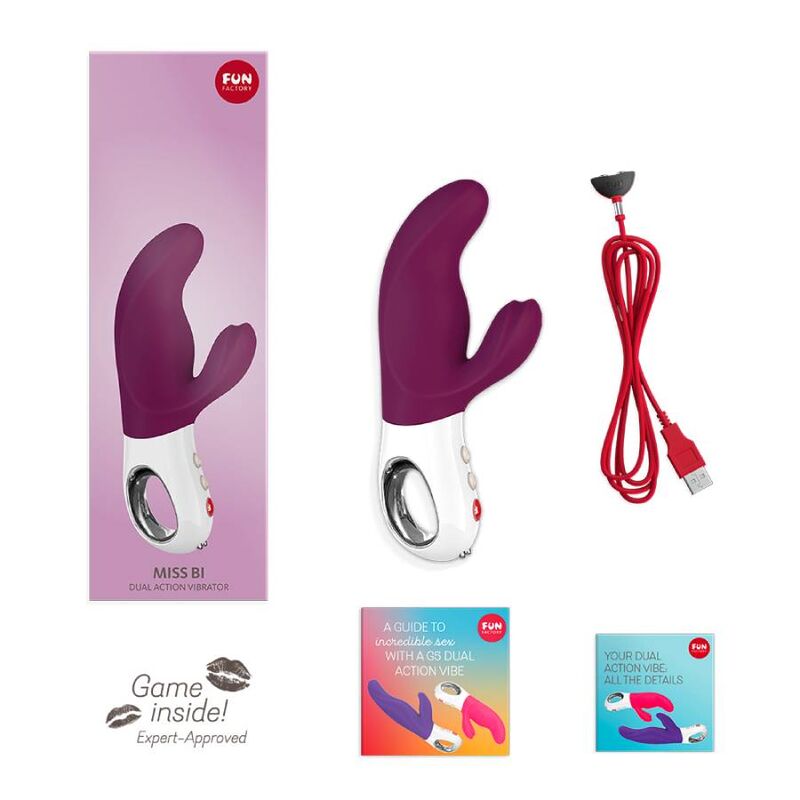 FUN FACTORY - MISS BI DUAL VIBRATOR UVA BIANCO