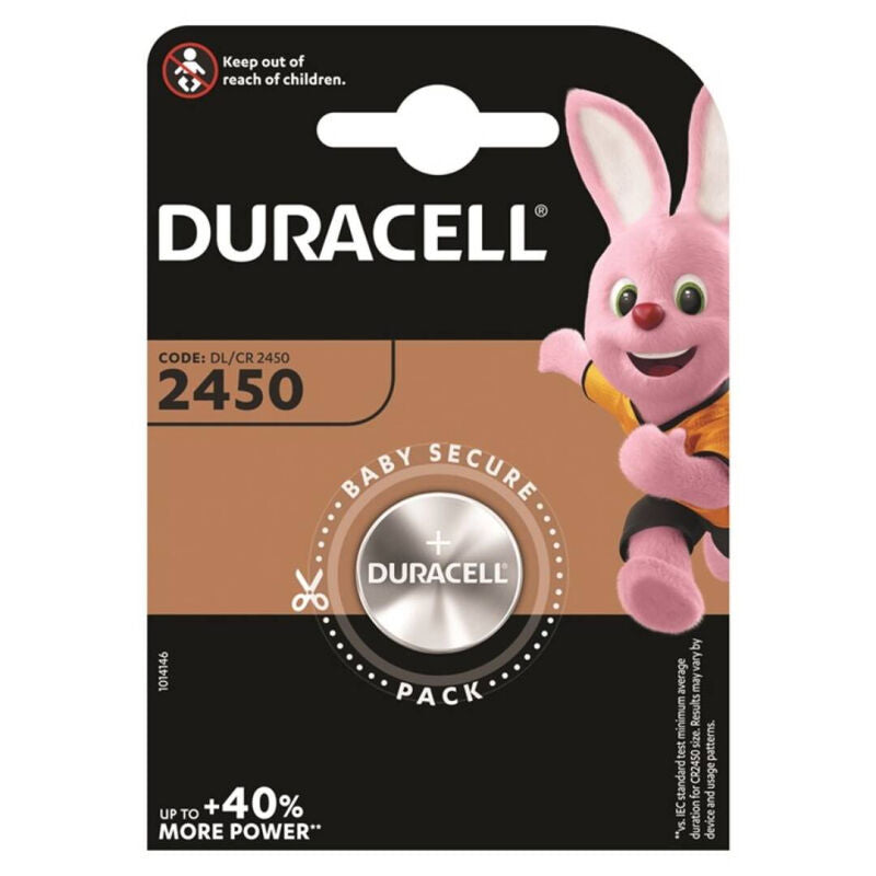 DURACELL - BATTERIA A BOTTONE AL LITIO CR2450 3V BLISTER*1