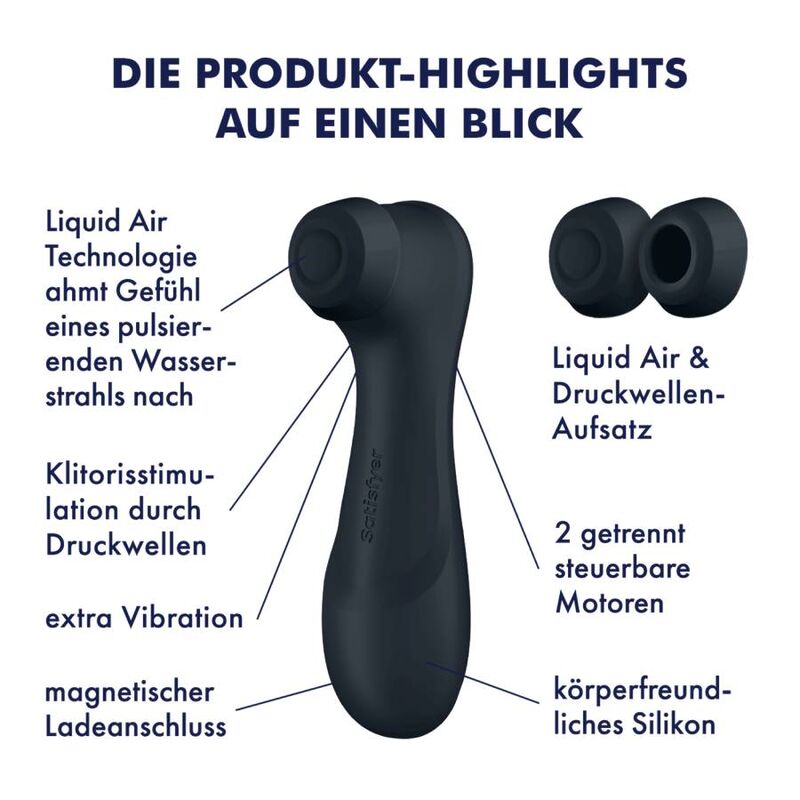 SATISFYER - TECNOLOGIA LIQUID AIR PRO 2 GENERAZIONE 3 LILLA