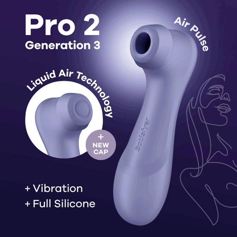 SATISFYER - TECNOLOGIA LIQUID AIR PRO 2 GENERAZIONE 3 LILLA