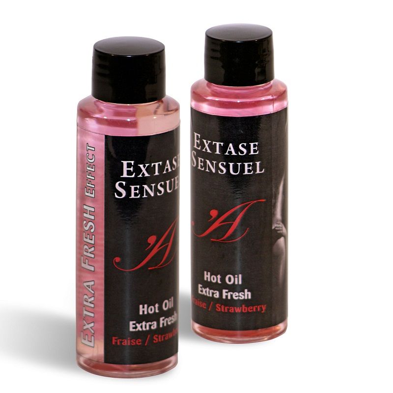 EXTASE SENSUAL - OLIO DA MASSAGGIO EFFETTO FRAGOLA EXTRA FRESCO 100 ML