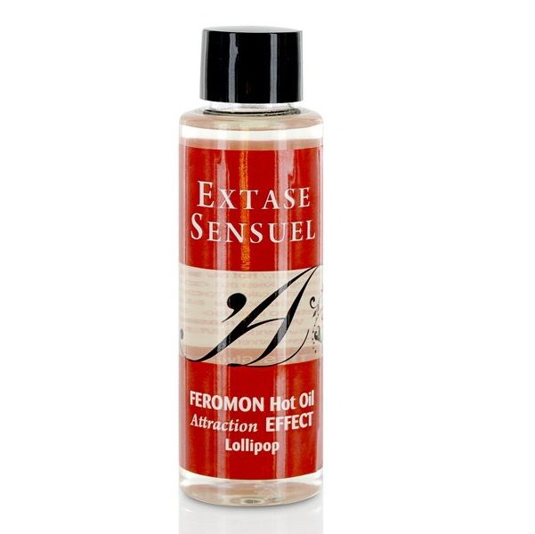 EXTASE SENSUAL - OLIO DA MASSAGGIO EFFETTO CALORE CON FEROMONI LECCA-LECCA 100 ML